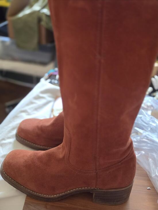 Frye Shoes - Red Dirt" Suede Frye Campus boots Style 77054RDT Women's 9.5M Made In USA